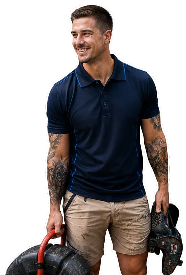 A licensed Seven Hills plumber with his tools